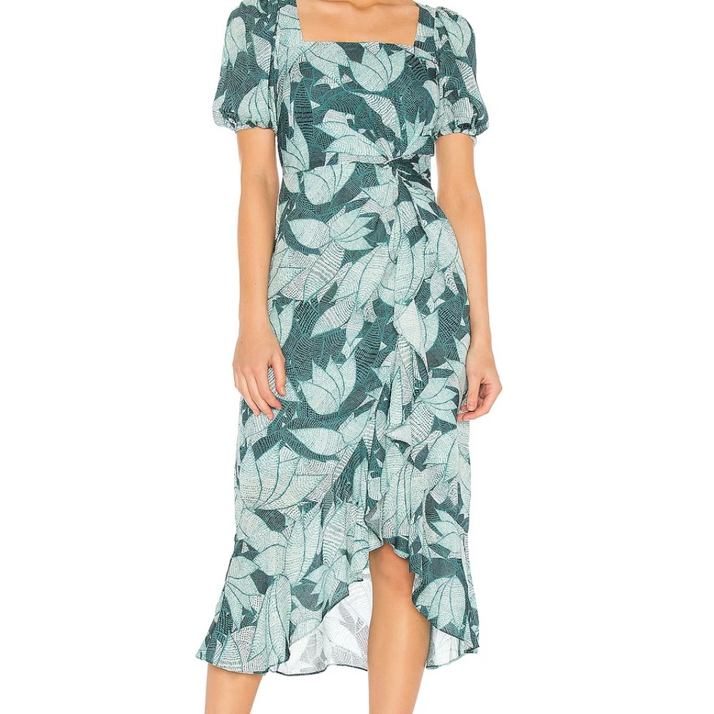 PARKER NY Mackenzie 100% Silk Dress in Palm Breeze (NWOT)